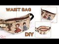 DIY Easy Waist bag / Tutorial Cara Membuat Tas Pinggang