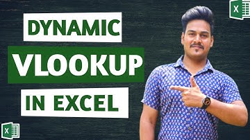 Dynamic Vlookup in Excel | How To Make a Dynamically Updated Records Vlookup Formula in Excel Hindi