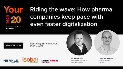 WEBINAR | Riding the wave: How pharma companies keep pace with ever faster digitalization