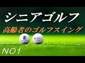 シニアゴルフ　高齢者のゴルフスイング