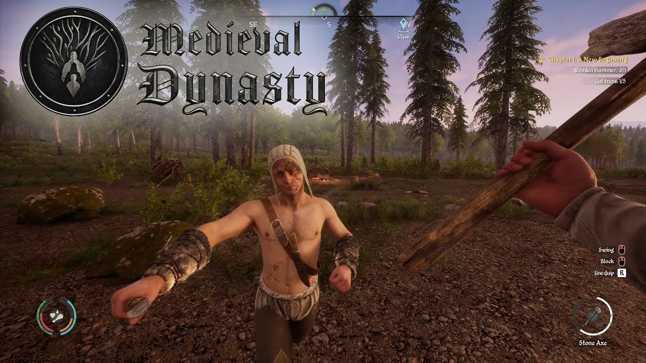 Medieval Dynasty: E1 - Bandits DAY 1! All the Loot, and DAY 1 TIPS.