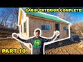 Building an OFF-GRID CABIN in My BACKYARD!!! (Part 10)