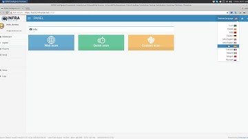 Change Language on INFRA vulnerability Scanner