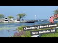 Strolling the harbor and beach town of new buffalo michigan