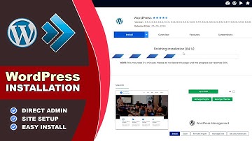 WordPress Install using Direct Admin Panel | How to Install WordPress in Directadmin