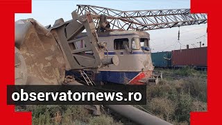 Accident feroviar grav, doi oameni răniți