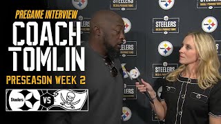 Famous Coach Mike Tomlin Pregame Interview (Preseason Week 2 vs Buccaneers) | Pittsburgh Steelers Net Worth