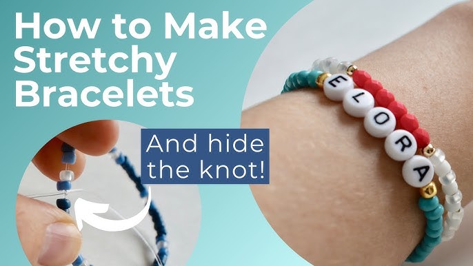 How to Tie Stretchy Bracelet Strings so They Stay Together : DIY