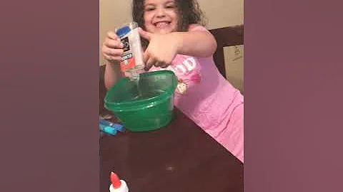 Her first video! The slime challenge.