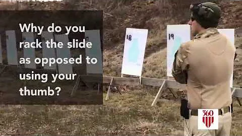 Why do we rack the slide instead of using the slide release?