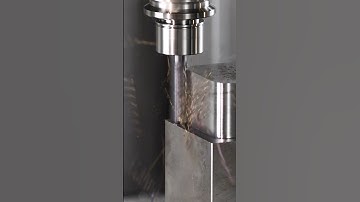 Pleasant machining! We machined by end mill of long overhang! #shorts #cnc #machine