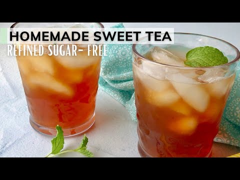 Homemade Sweet Tea Recipe Refined Sugar-free | The Best  Iced Tea |  Nkechi Ajaeroh EP 46