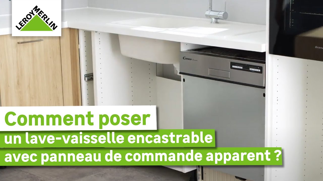 Comment poser un lave-vaisselle encastrable de toute marque datant d'après  2015 avec une façade intégrale ?