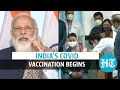 PM Modi launches vaccine drive against covid in India