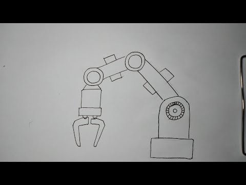 Cómo dibujar un brazo mecánico/How to draw a mechanical arm