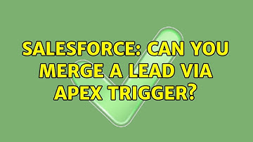 Salesforce: Can you merge a lead via apex trigger?