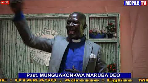 PASTEUR MUNGUAKONKWA Dans l'église MUNGU NI PENDO, [ CULTE DOMINICAL ]