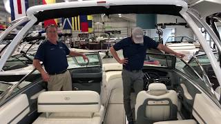 Lodder's Marine shows how to put up a bimini top on a Cobalt with an arch