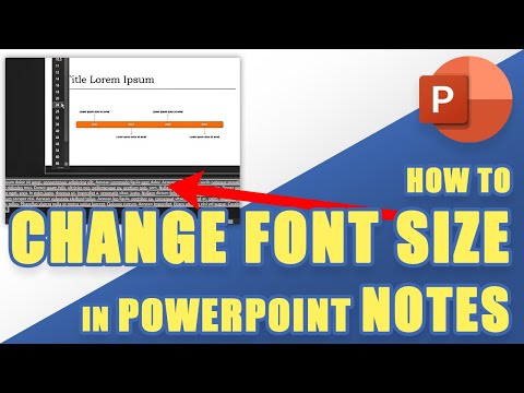 Video: Bagaimana cara mengubah ukuran catatan di PowerPoint?