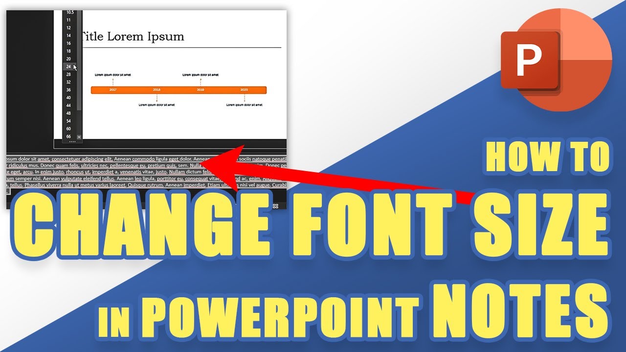 powerpoint presentation notes font size