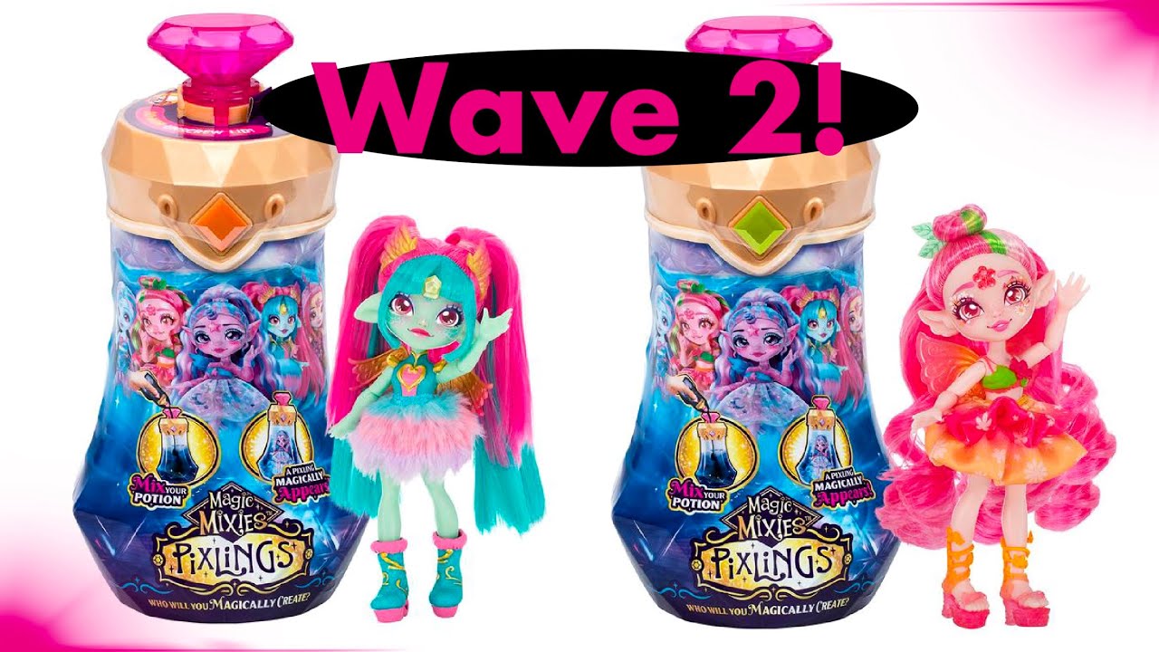 NEW Magic Mixies PIXLINGS Wave 2 Amber & Faye Dolls First LOOK! 🐲🌸😻 