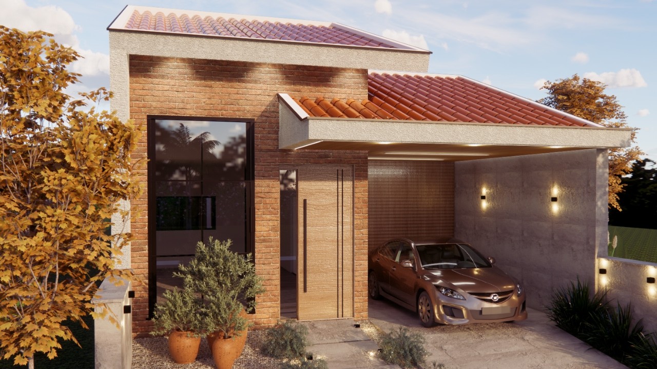 CASA PEQUENA E MODERNA |   2 Quartos | Planta Baixa - ECONÔMICA!