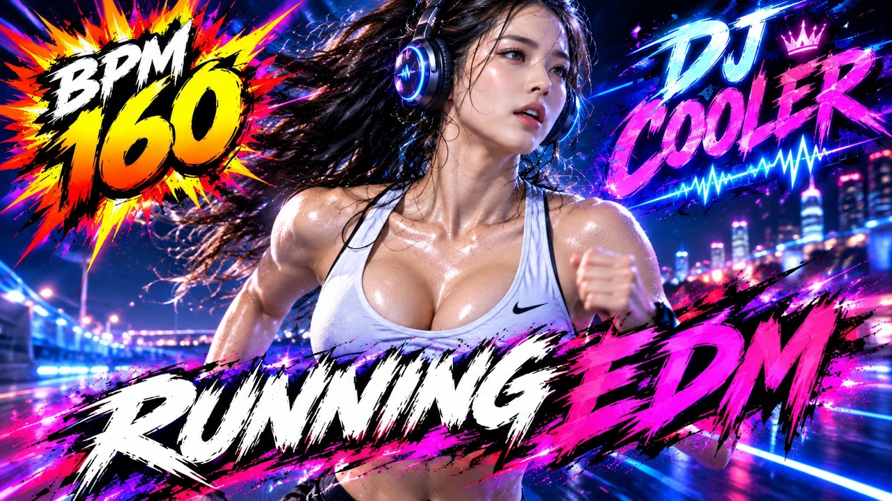🏃‍♂️ "노래 듣다가 20Km 달린다!" | BPM 160 Running EDM 플레이리스트 (러닝 필수템) [AI COVER]