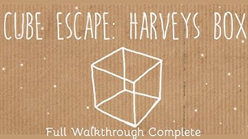 Cube Escape: Harvey