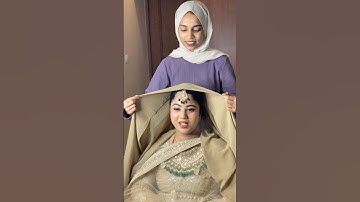 Bridal hijab rolling tutorial 🤍 #bridalhijab #bridalhijabtutorial #bridalmakeup #hdmakeup #music