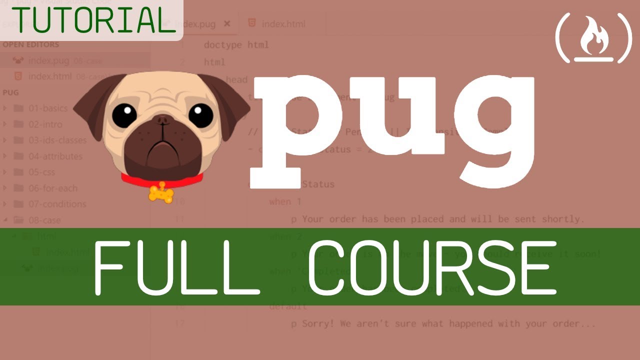 Pug Template Engine - Full Tutorial For Beginners