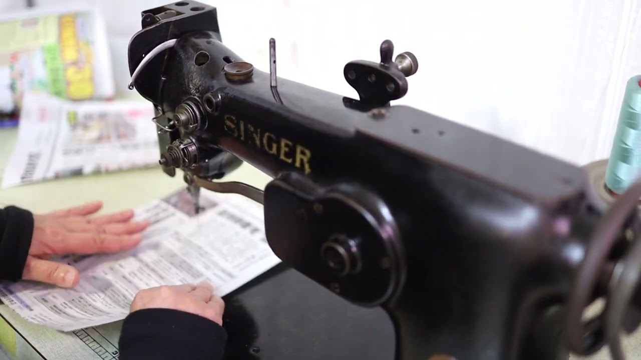 ヴィンテージ 立ち入る SINGER 横振り刺繍ミシン 107W102