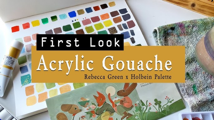Trying Gouache for the first time  Holbien Artists Gouache Review 