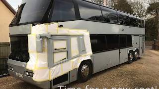 Neoplan Skyliner Motorhome  The build commences