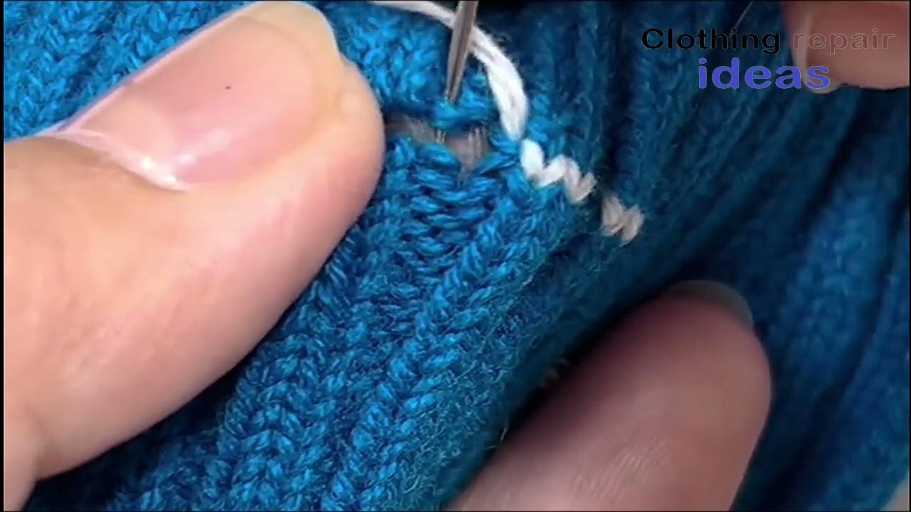 Cashmere sweater repair YouTube