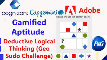 Gamified Aptitude - Geo Sudo Challenge -  Deductive Logical Thinking