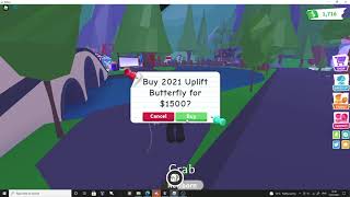 Buying the 2021 uplift butterfly, Adopt me gameplay.