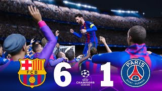 Recreación Barcelona 61 PSG  UEFA Champions League 2016/17