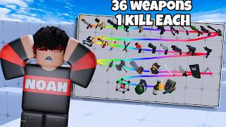 I Speedran a Kill With Every Weapon in Roblox RIVALS