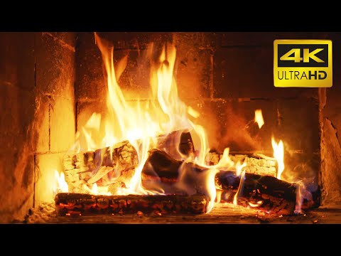 Fireplace Ultra Hd 4K - Relaxing Fire Burning Video x Crackling Fireplace Sounds