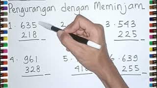 BELAJAR MATEMATIKA KELAS 3 SD - PENGURANGAN DENGAN MEMINJAM PADA BILANGAN RATUSAN