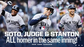 Soto, Judge, and Stanton ALL GO YARD in a wild inning for the Yankees! screenshot 3