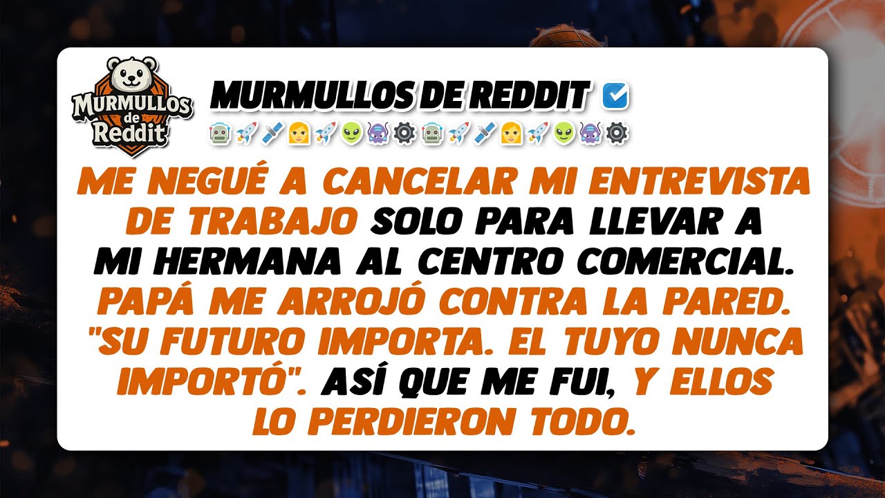 Me negué a cancelar mi entrevista de trabajo solo para llevar a mi hermana al centro comercial...