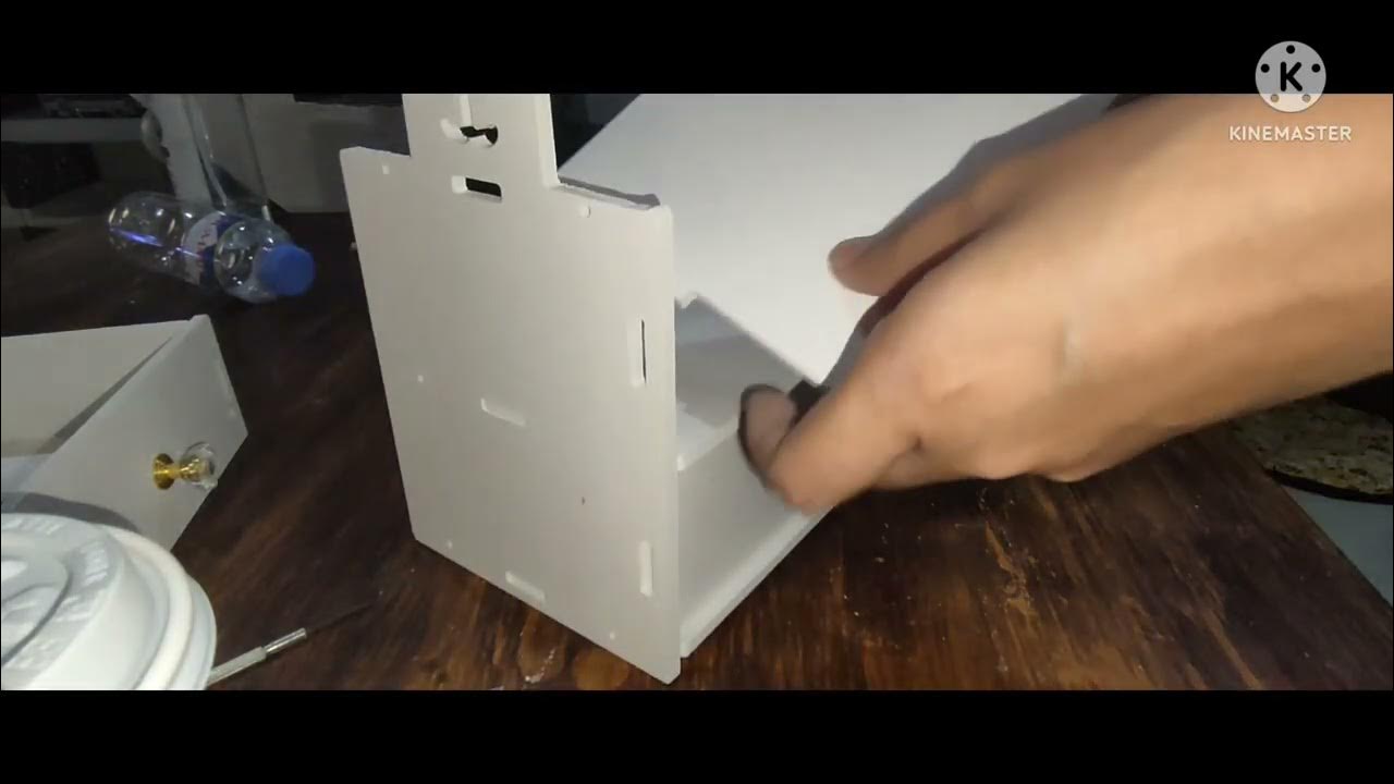 How to assemble mini vanity mirror with mini drawer YouTube