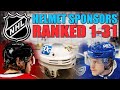 NHL Helmet Sponsors Ranked 1-31!