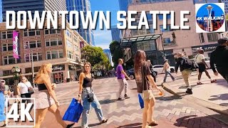 Riding through Downtown Seattle on 5th Ave by electric scooter from Space Needle to T-Mobile Park!