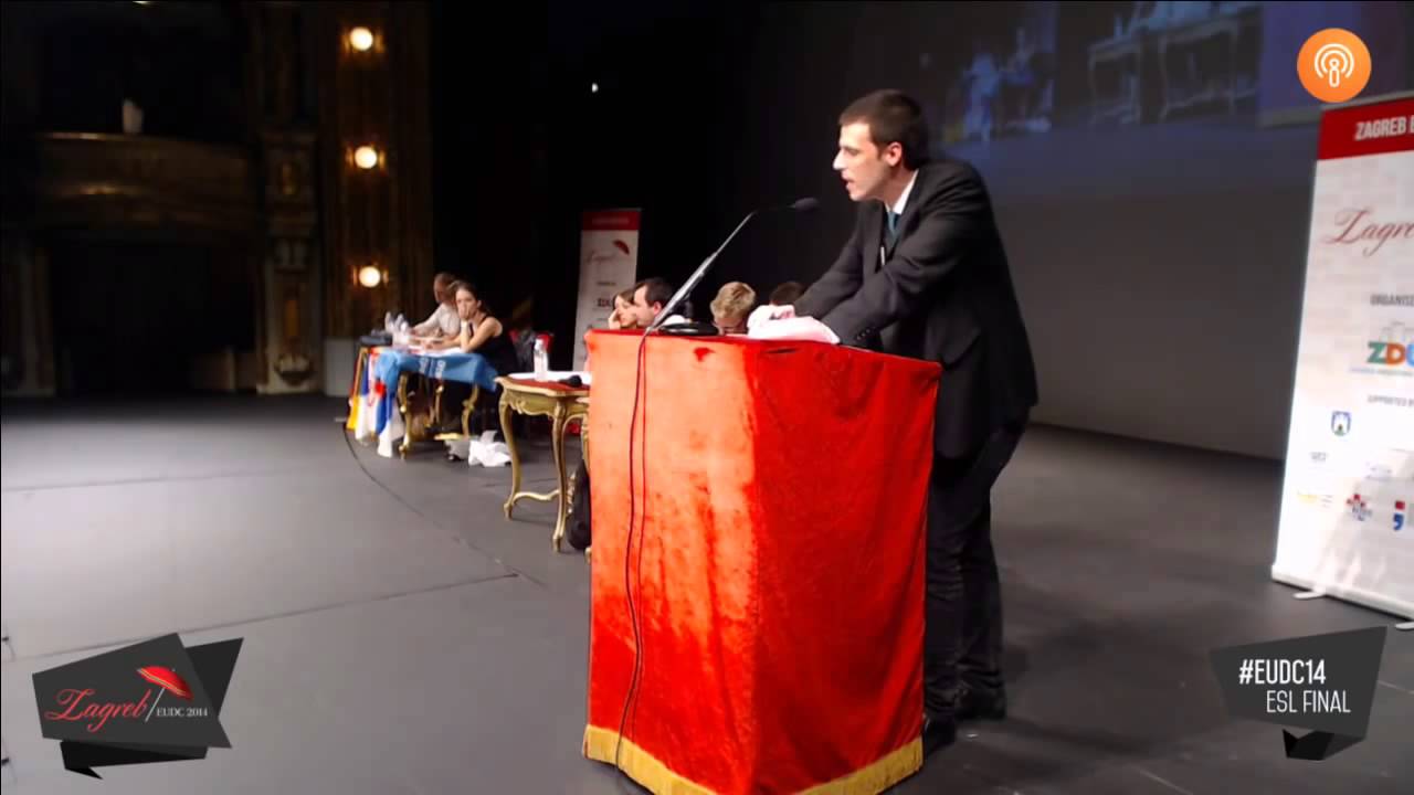 Финал Чемпионата Европы по парламентским дебатам 2014 г. в категории ESL