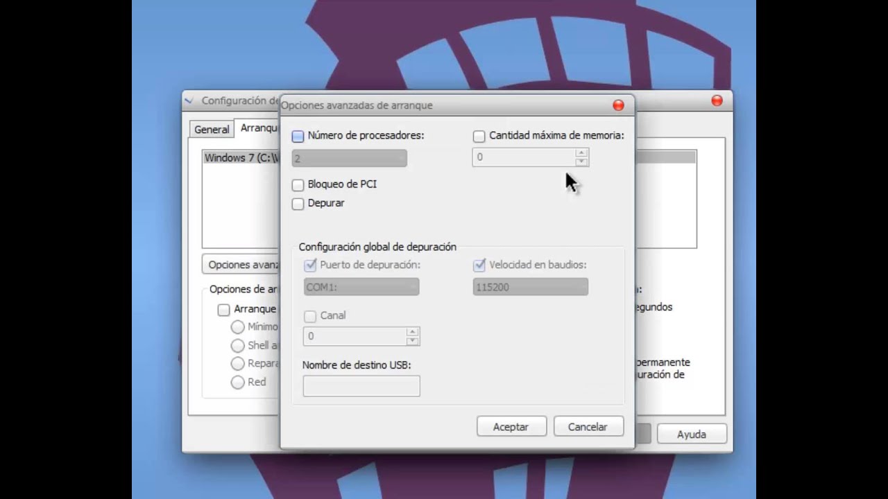 Configuraciones básicas para el PC YouTube