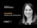Quickfire questions with Charlotte Bate