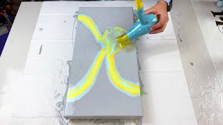  398 - SIMPLE Acrylic Pouring Technique Using a Blow Dryer | Fluid Art | Abstract Art