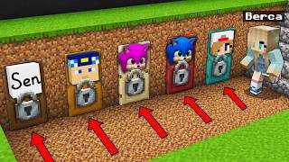 ARKADAŞLARIMIN GİZLİ KAPILARINI BULDUM! - Minecraft